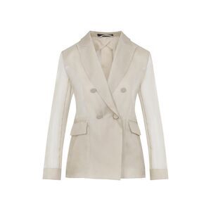 Max Mara Pianoforte Slogan Organza Jacket Women